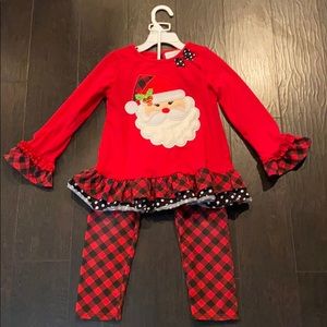 Girls Emily Rose Christmas/ Santa matching set